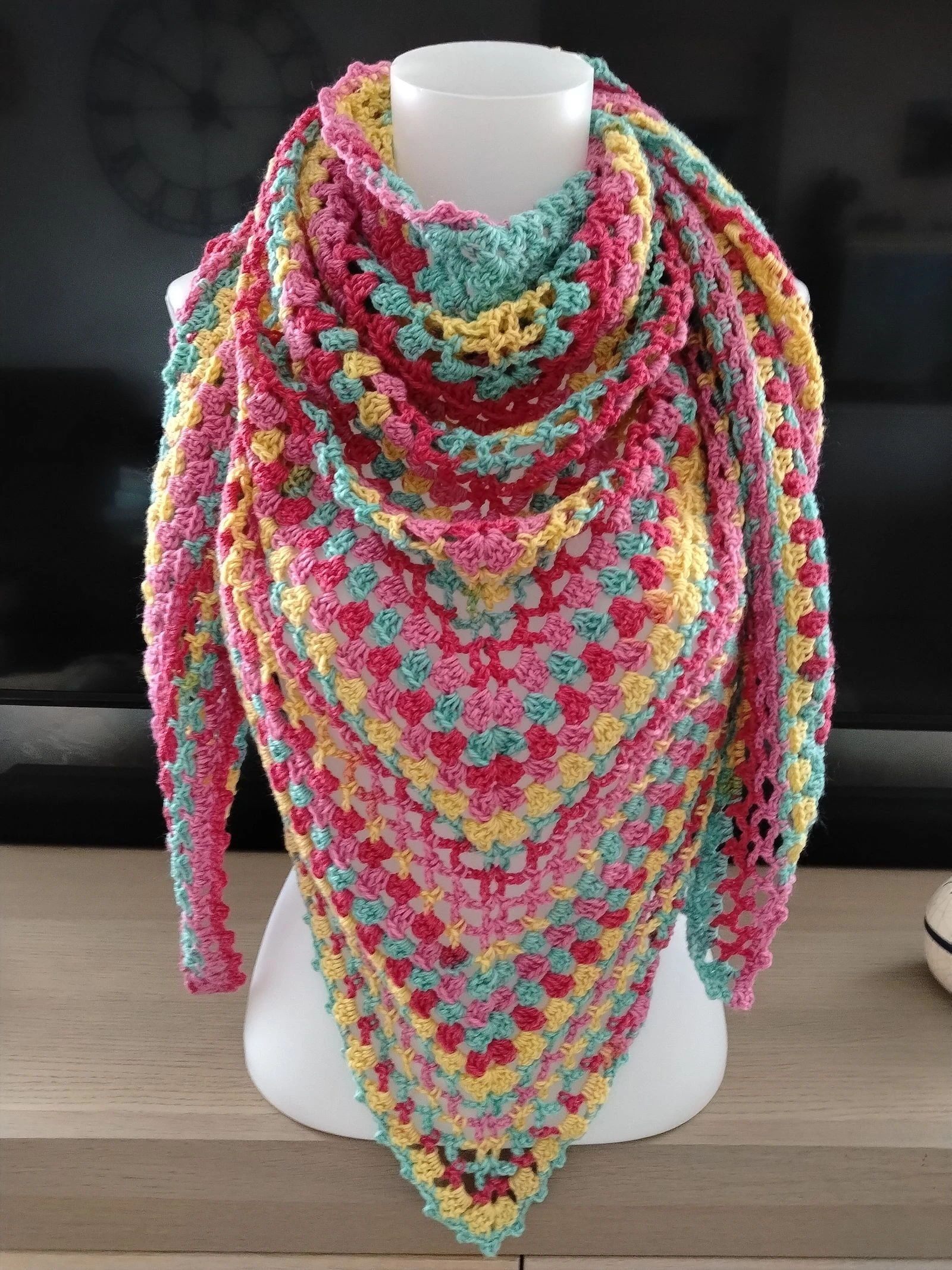 Large Handmade Crochet Shawl – photo 4